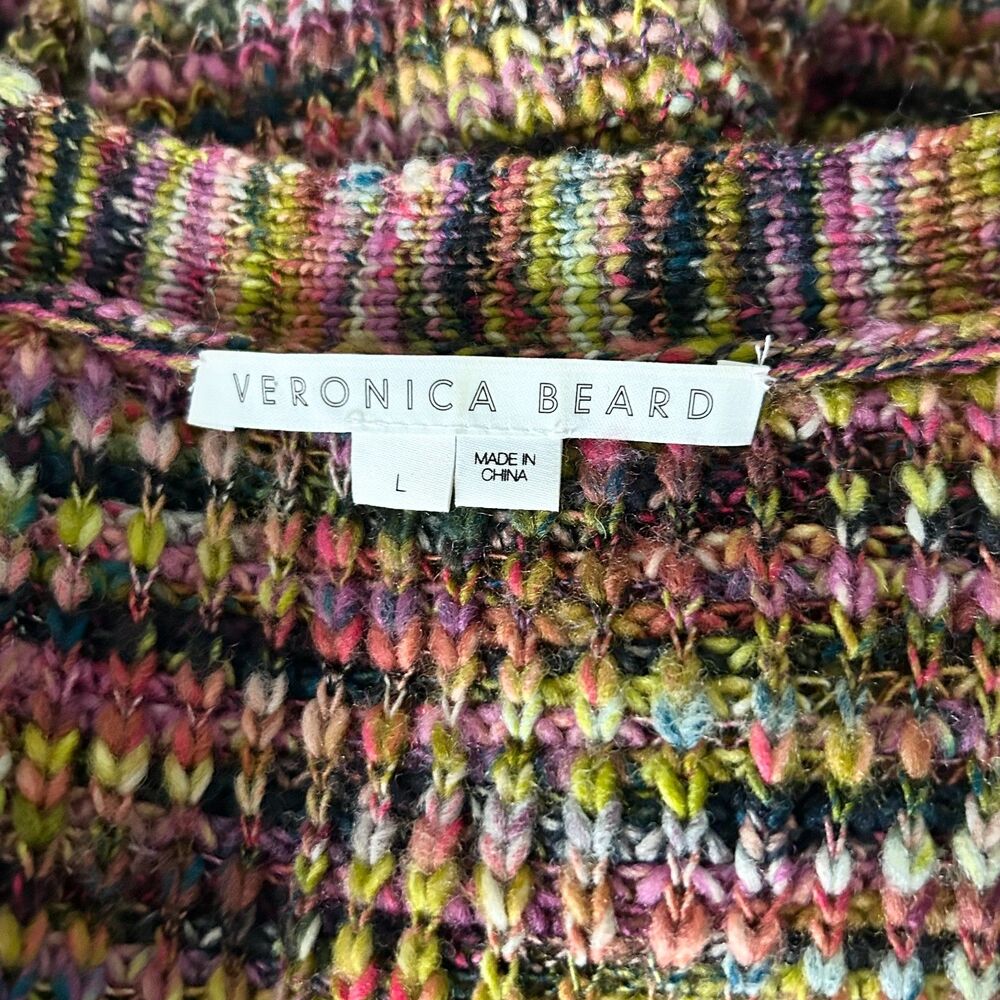 Veronica Beard Dolra Merino Wool Blend Knit Cardigan Sweater Size Large - Picture 5 of 6